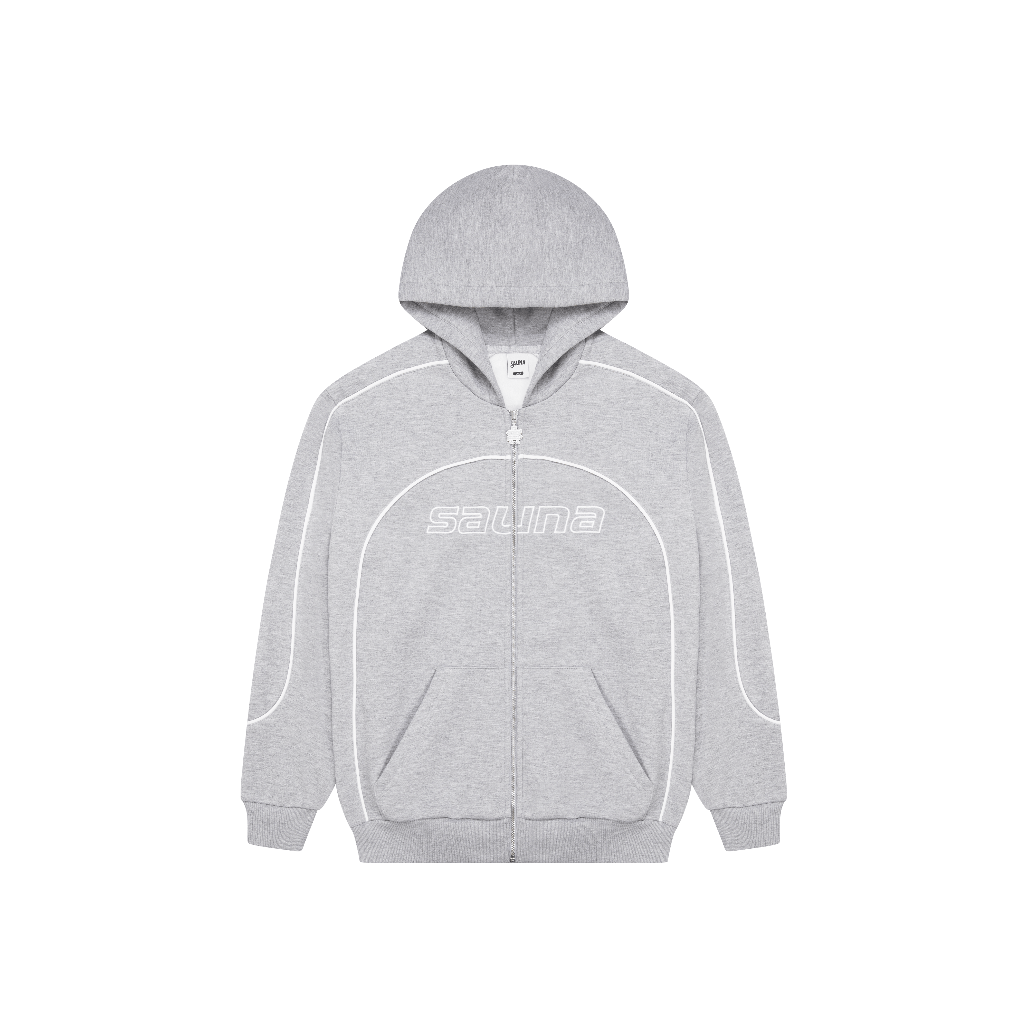 Race Zip-Up Hoodie [Grey] – Shop Sauna