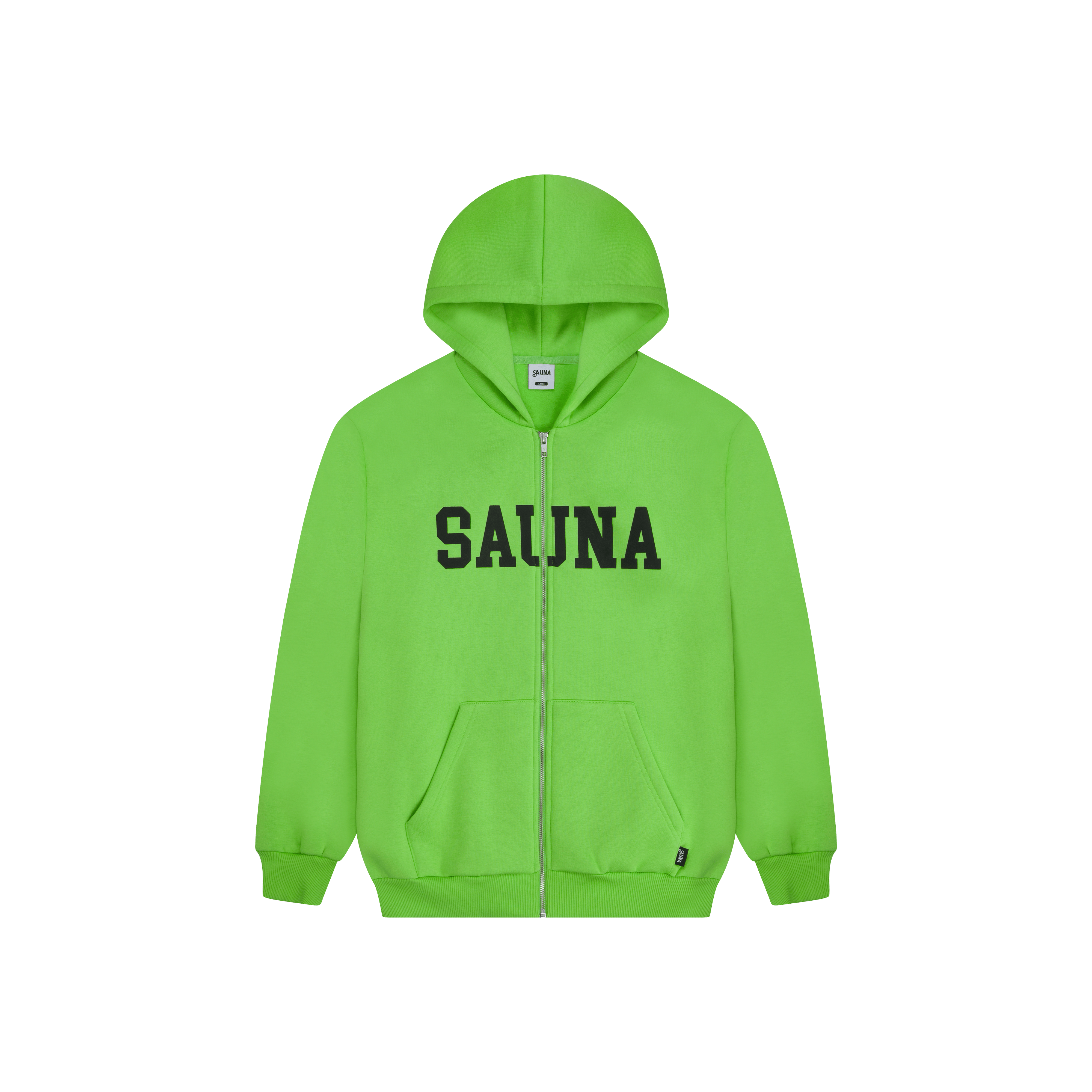 College Zip-Hoodie [Lime Green] – Shop Sauna