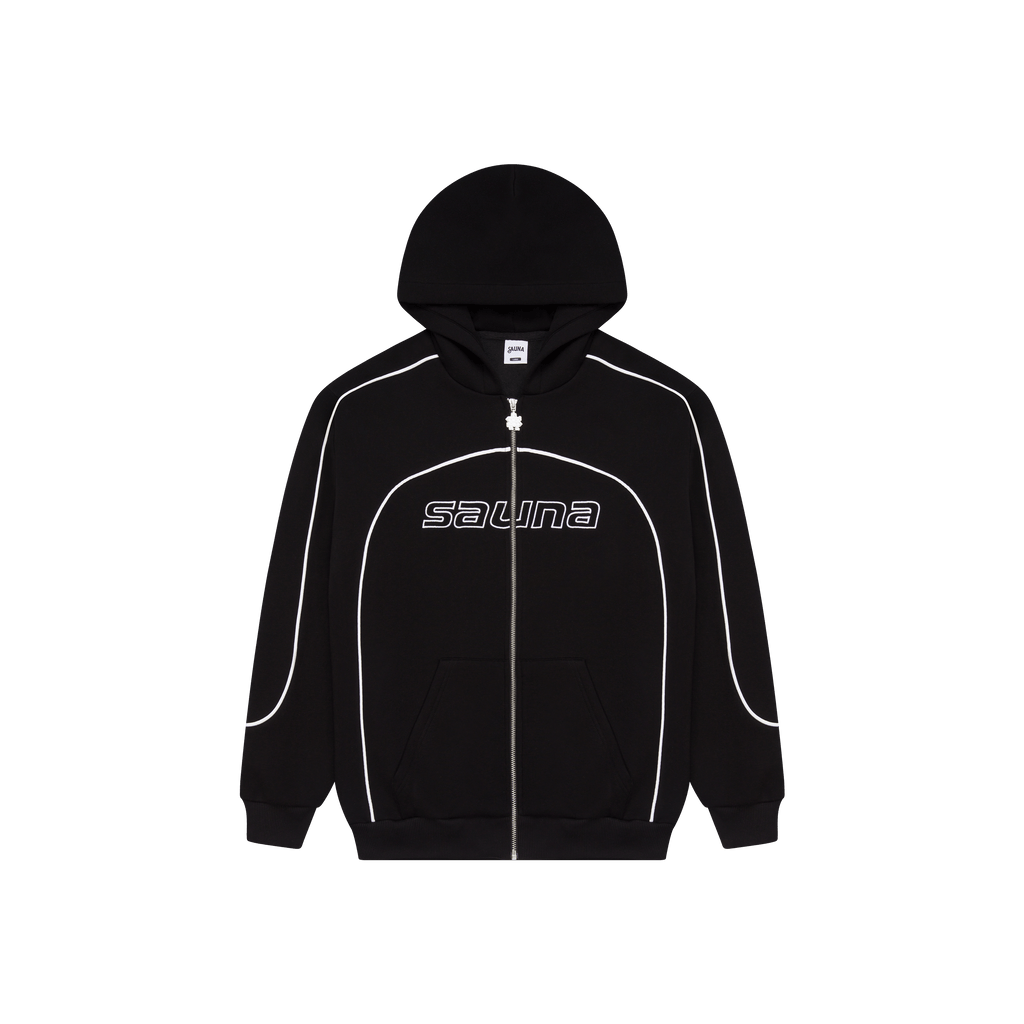 Race Zip-Up Hoodie [Black]