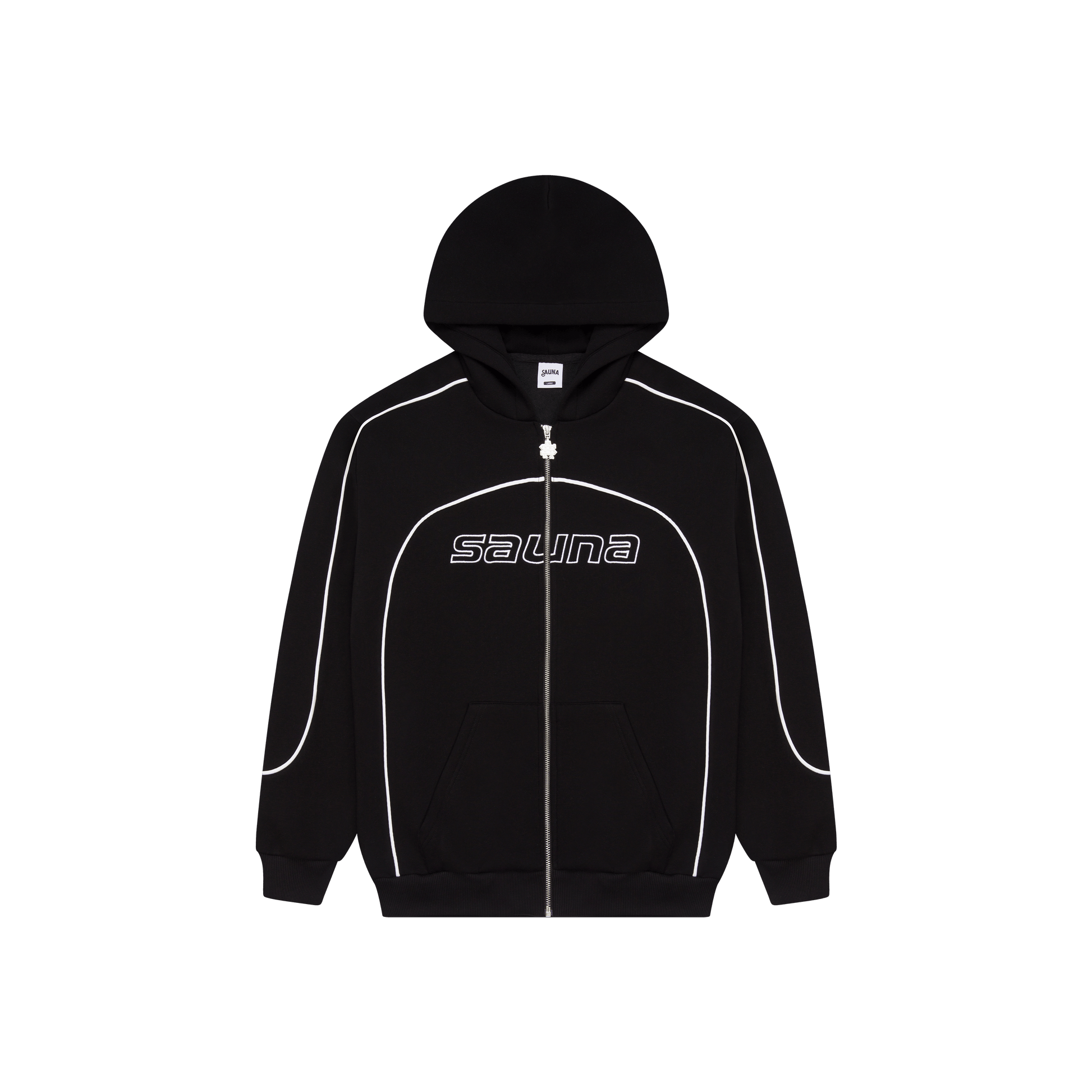 Race Zip-Up Hoodie [Black]