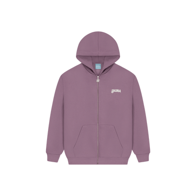 Logo Zip-up Hoodie [Purple]