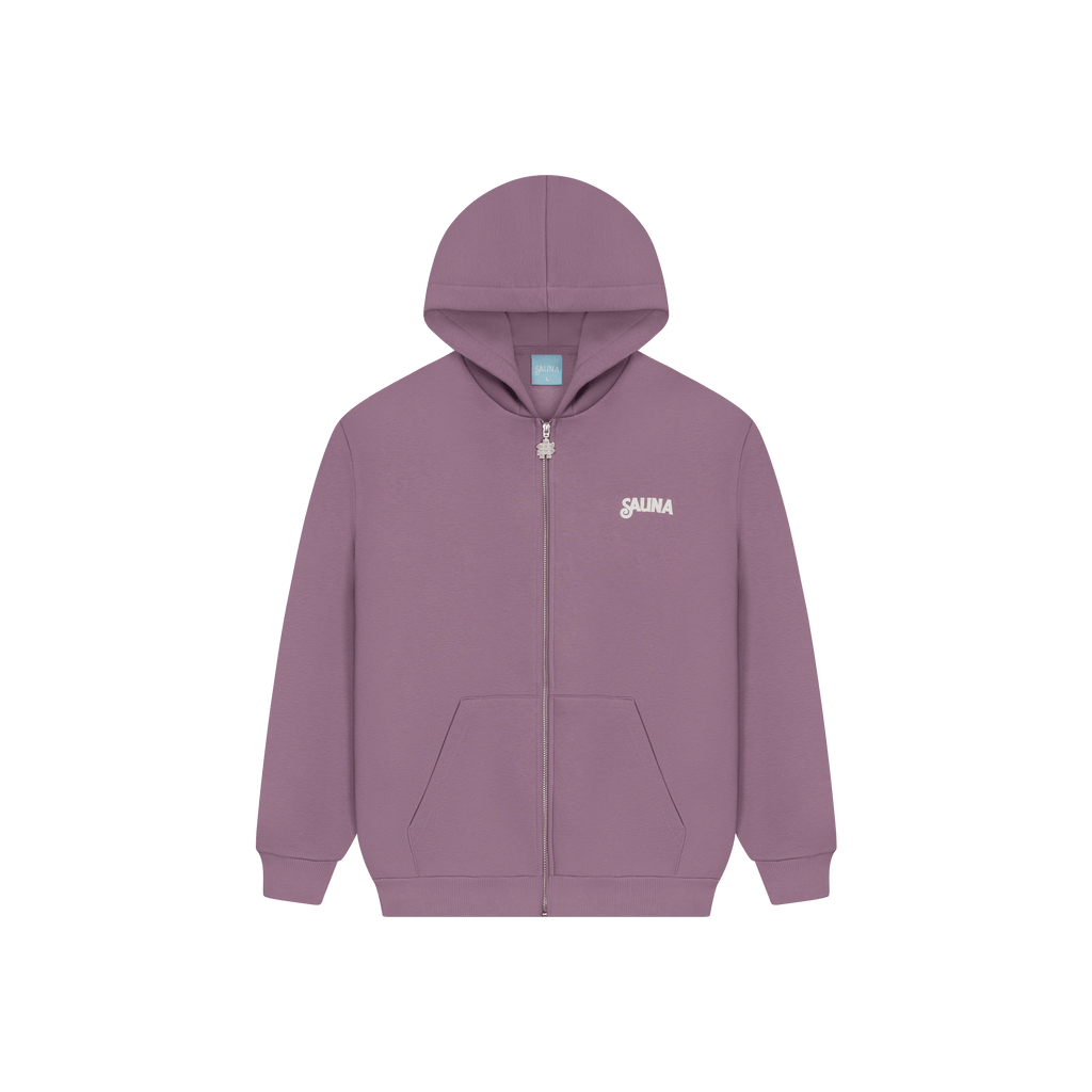 Logo Zip-up Hoodie [Purple]