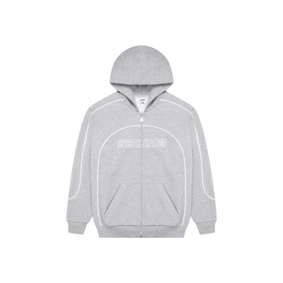 Race Zip-Up Hoodie [Grey]
