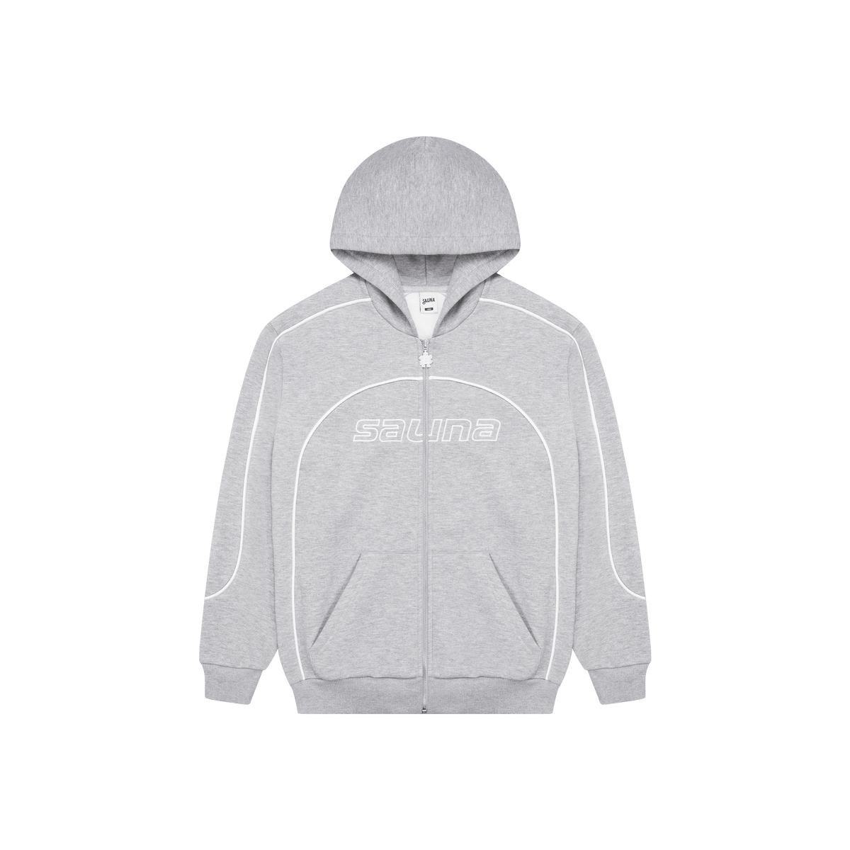 Race Zip-Up Hoodie [Grey] – Shop Sauna