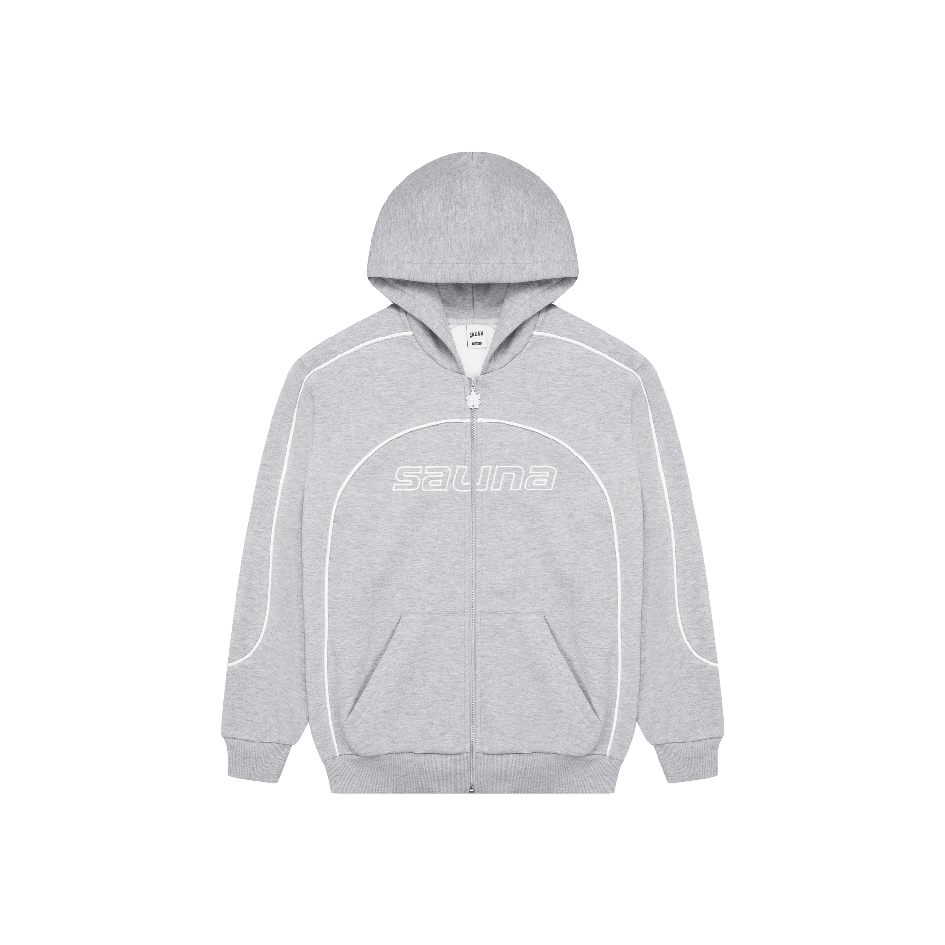 Race Zip-Up Hoodie [Grey]
