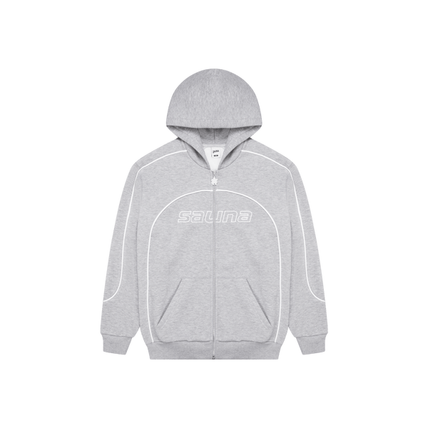 Race Zip-Up Hoodie [Grey] – Shop Sauna