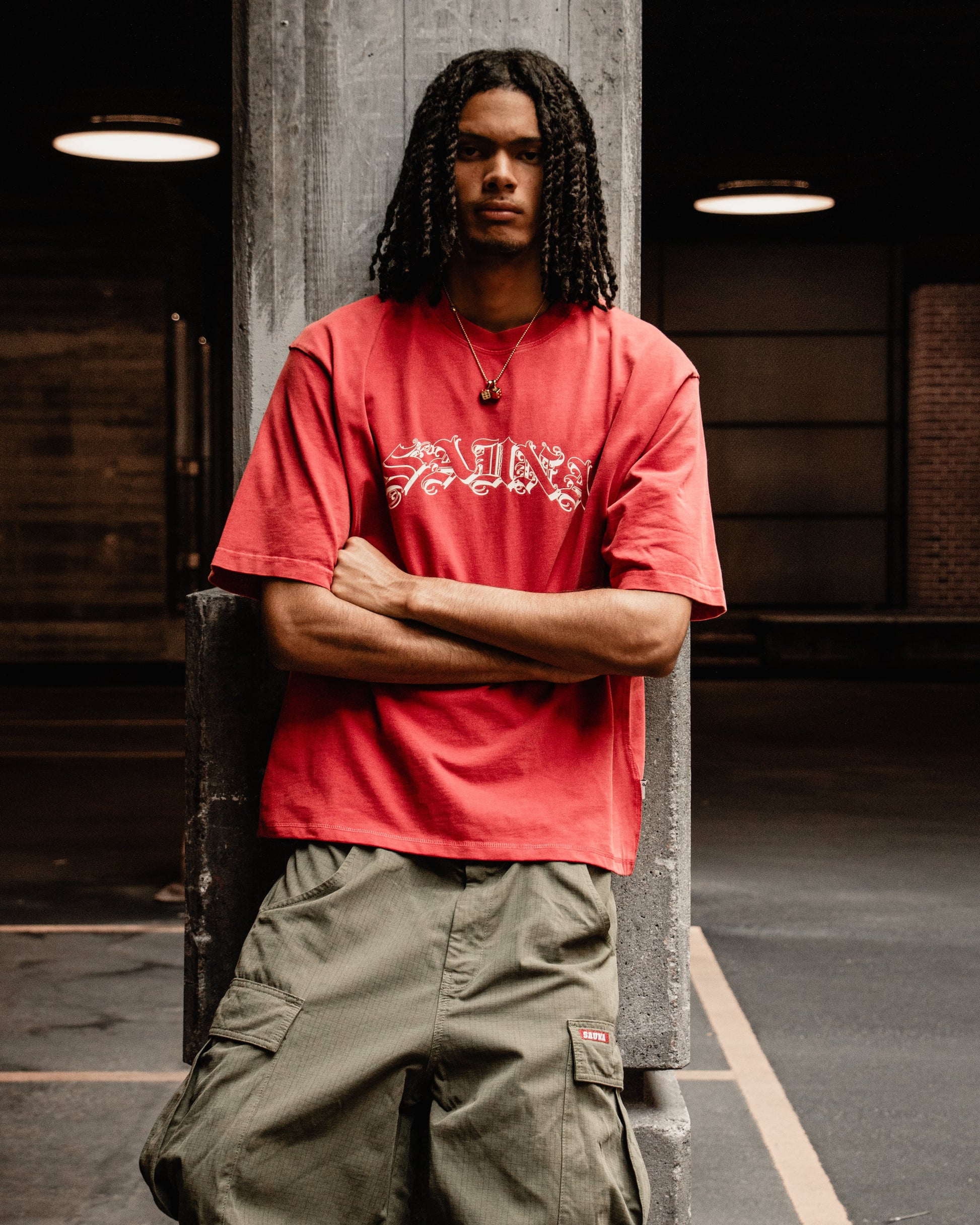 Washed Gothic Tee [Red]