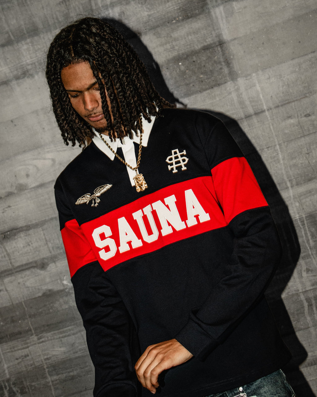 Rugby Polo L/S [Dark Blue]