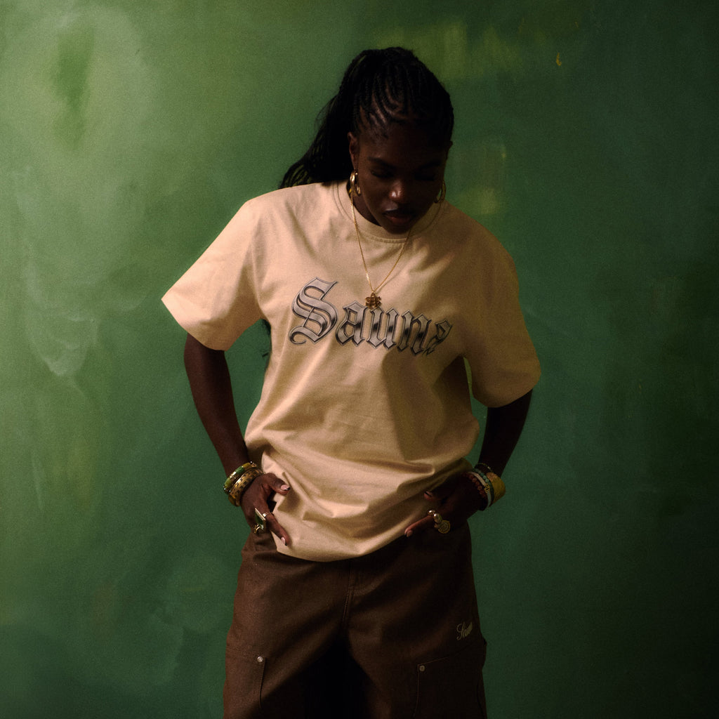 Chrome Gothic Tee [Beige]