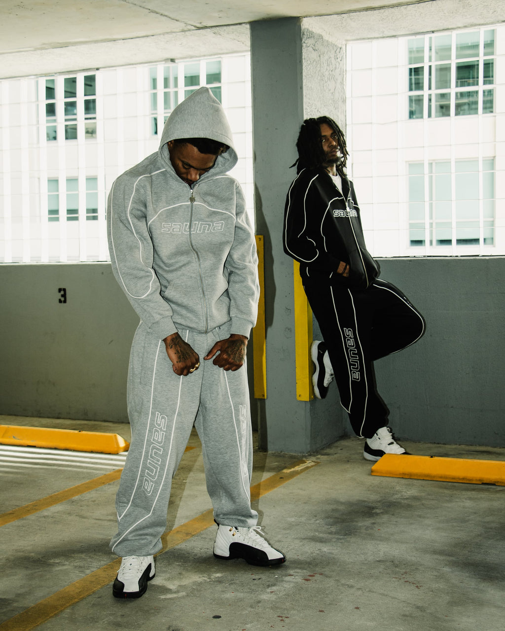 Race Zip-Up Hoodie [Grey]