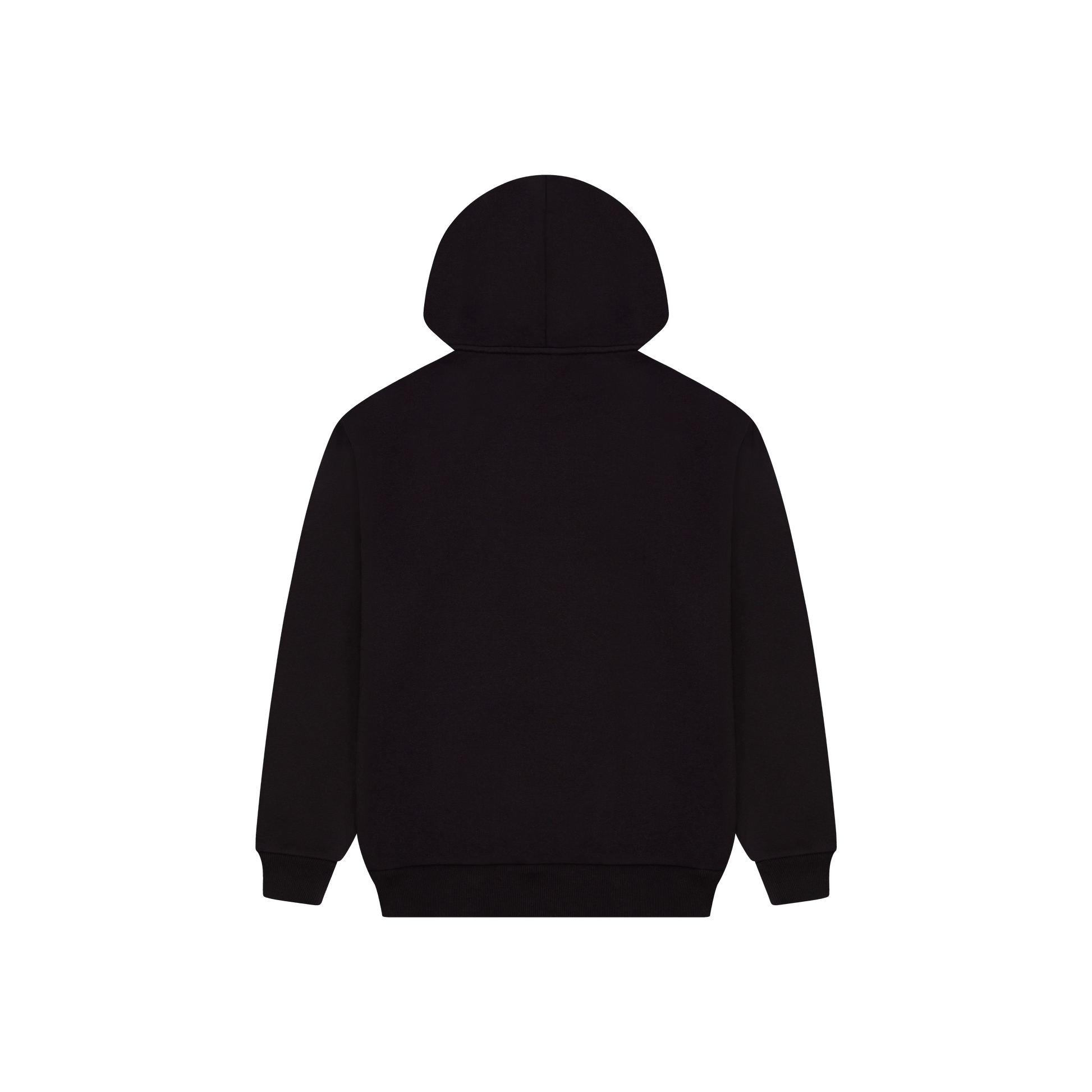 White Logo Hoodie [Black]