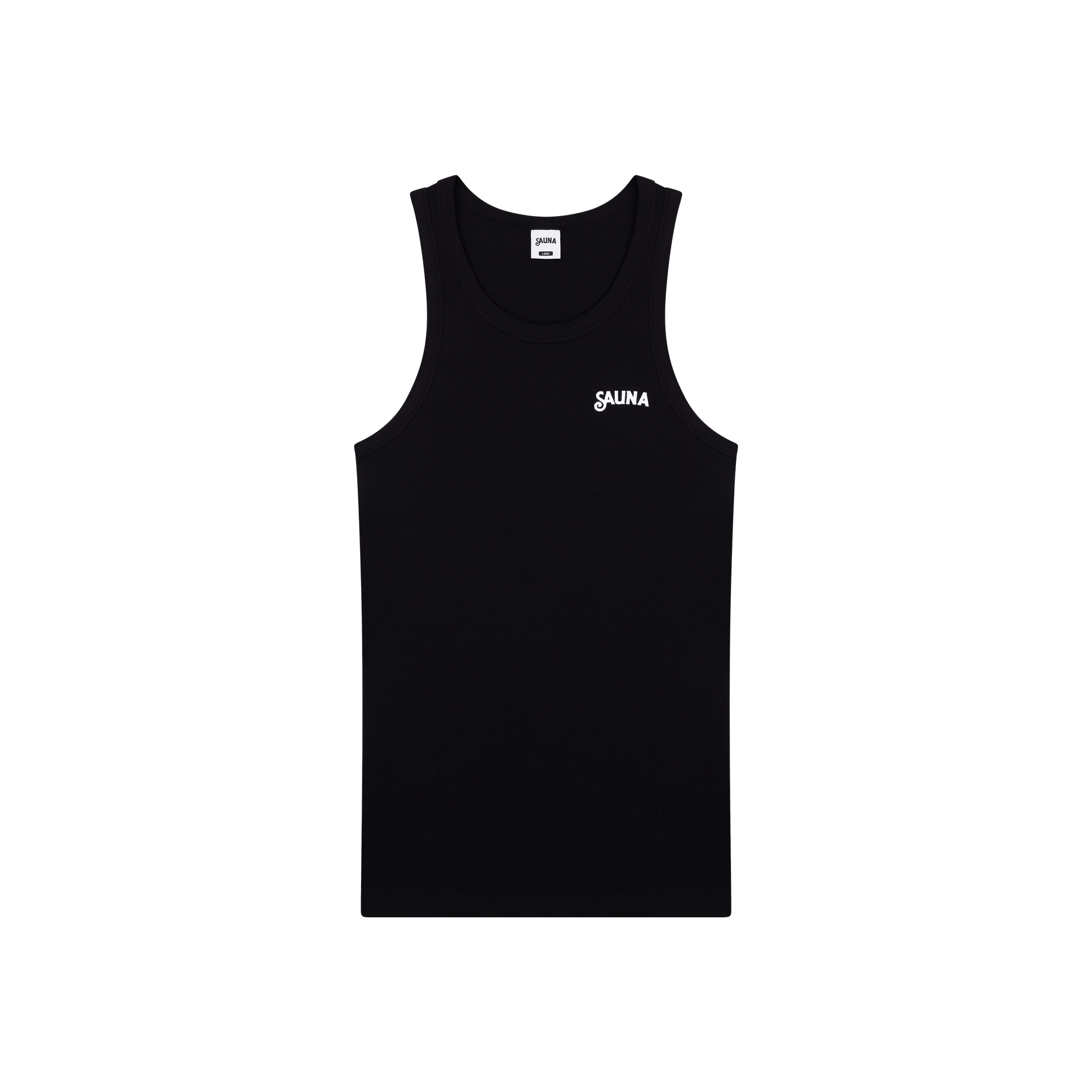 Waffle Tank Top [BLACK] – Shop Sauna