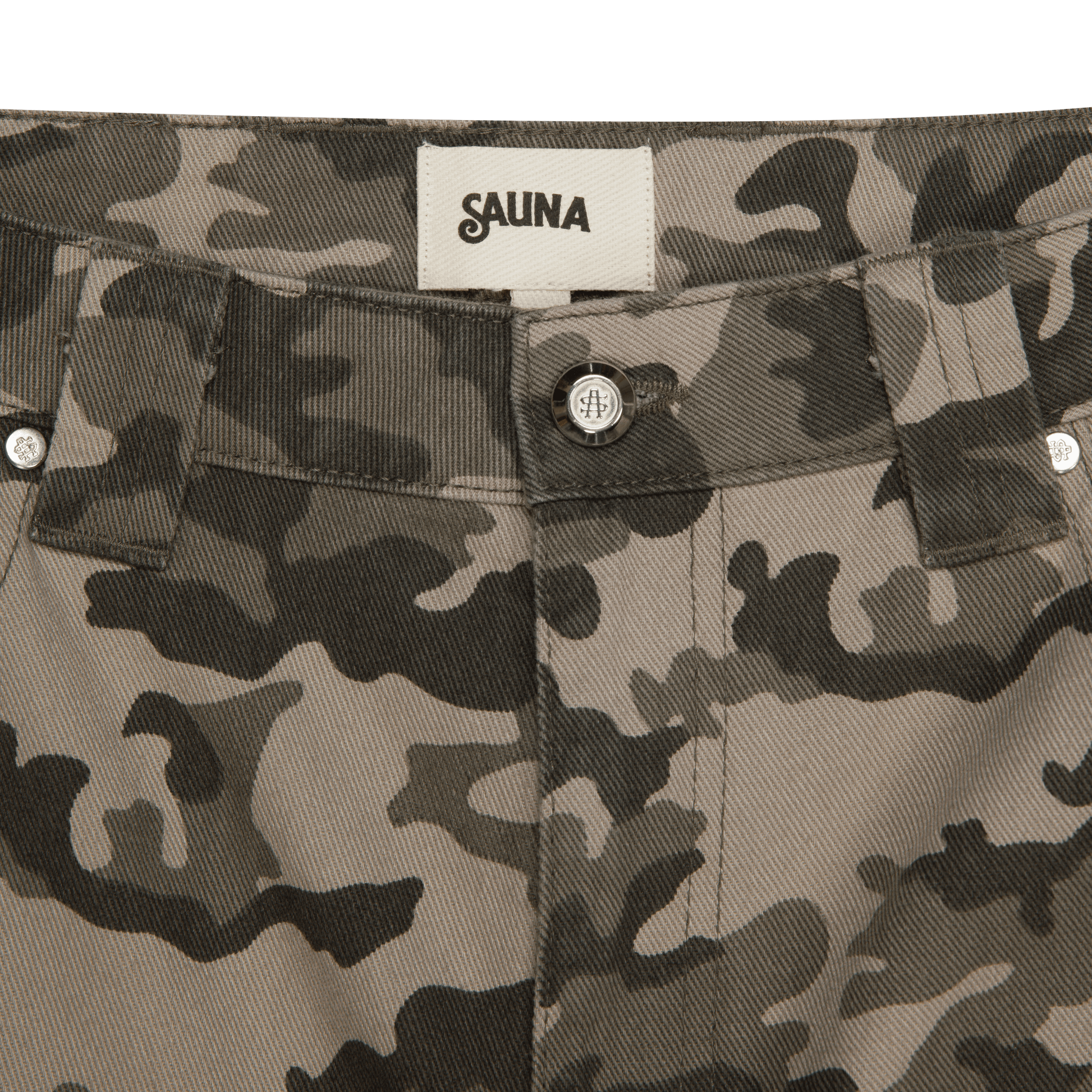 Canvas Baggy Pants [Camo]