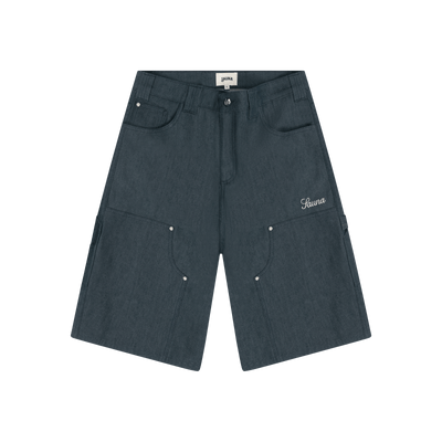 Denim Workwear Shorts [Blue]