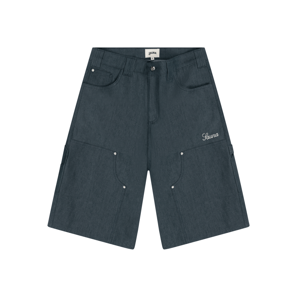 Denim Workwear Shorts [Blue]