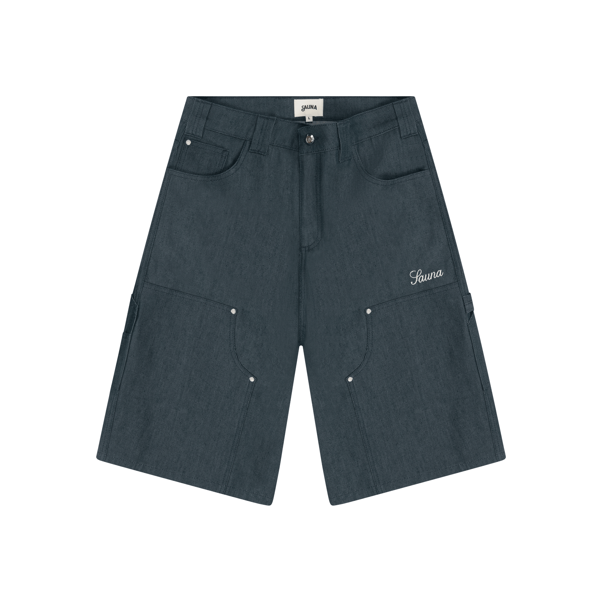 Denim Workwear Shorts [Blue]