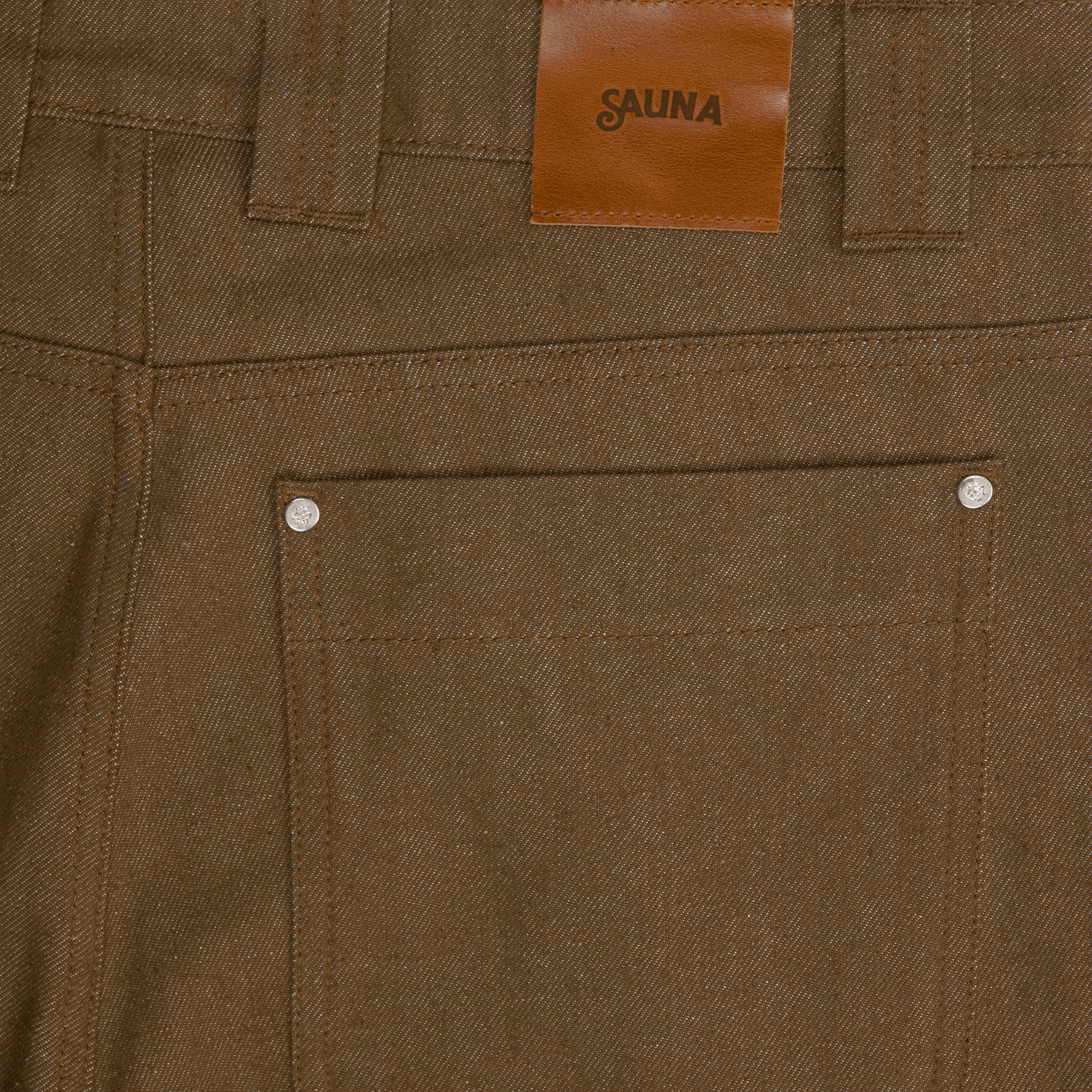 Denim Workwear Shorts [Brown]