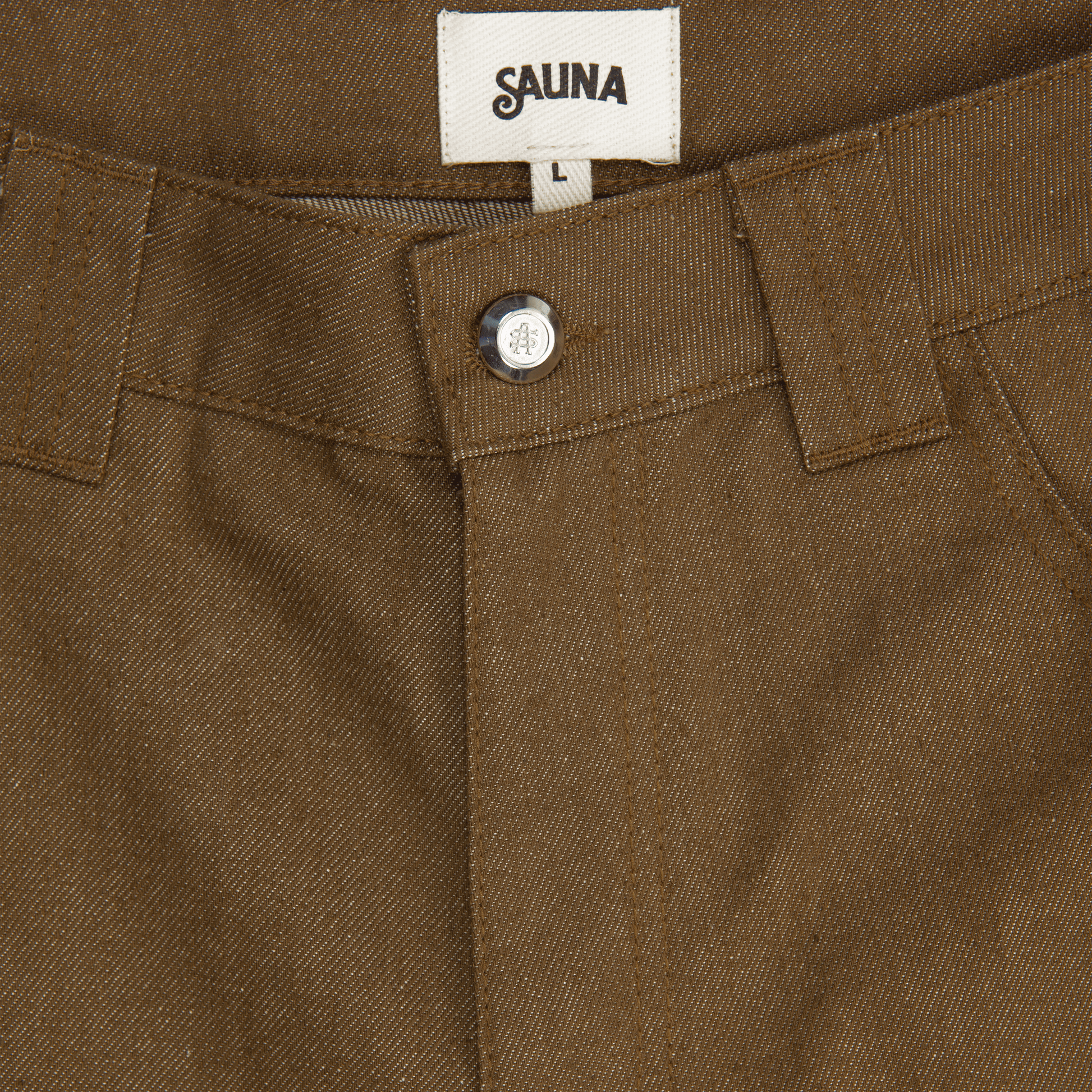 Denim Workwear Shorts [Brown]