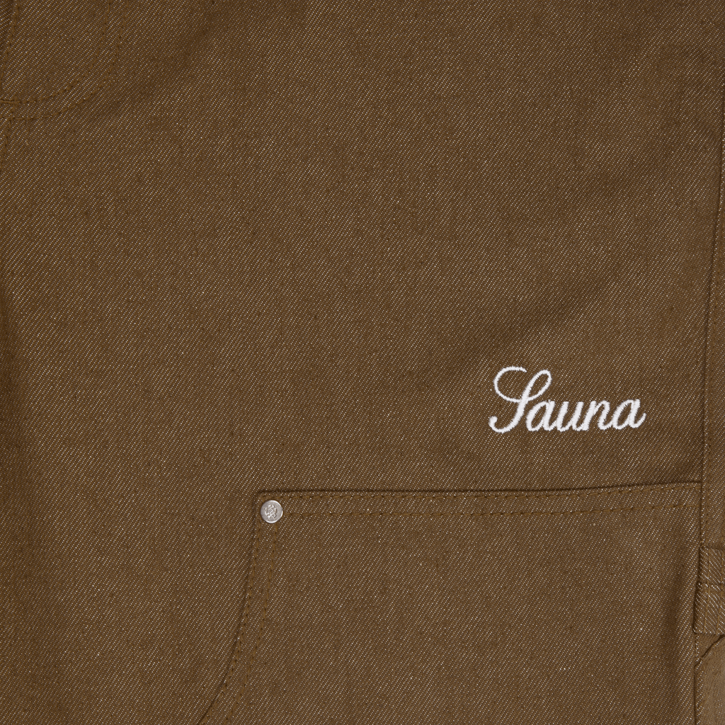 Denim Workwear Shorts [Brown]