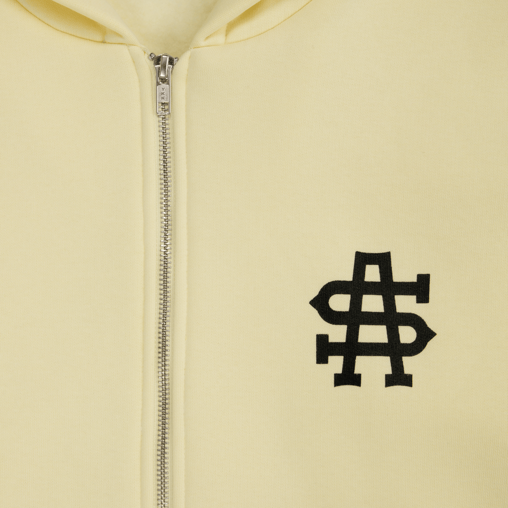SA Mini Logo Zip-Up Hoodie [Butter]