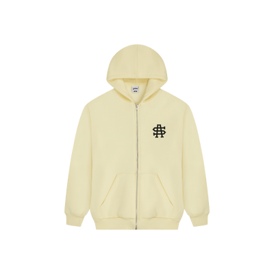 SA Mini Logo Zip-Up Hoodie [Butter]