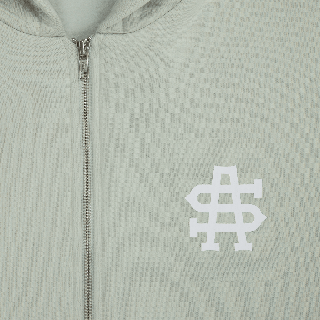SA Mini Logo Zip-Up Hoodie [Khaki]