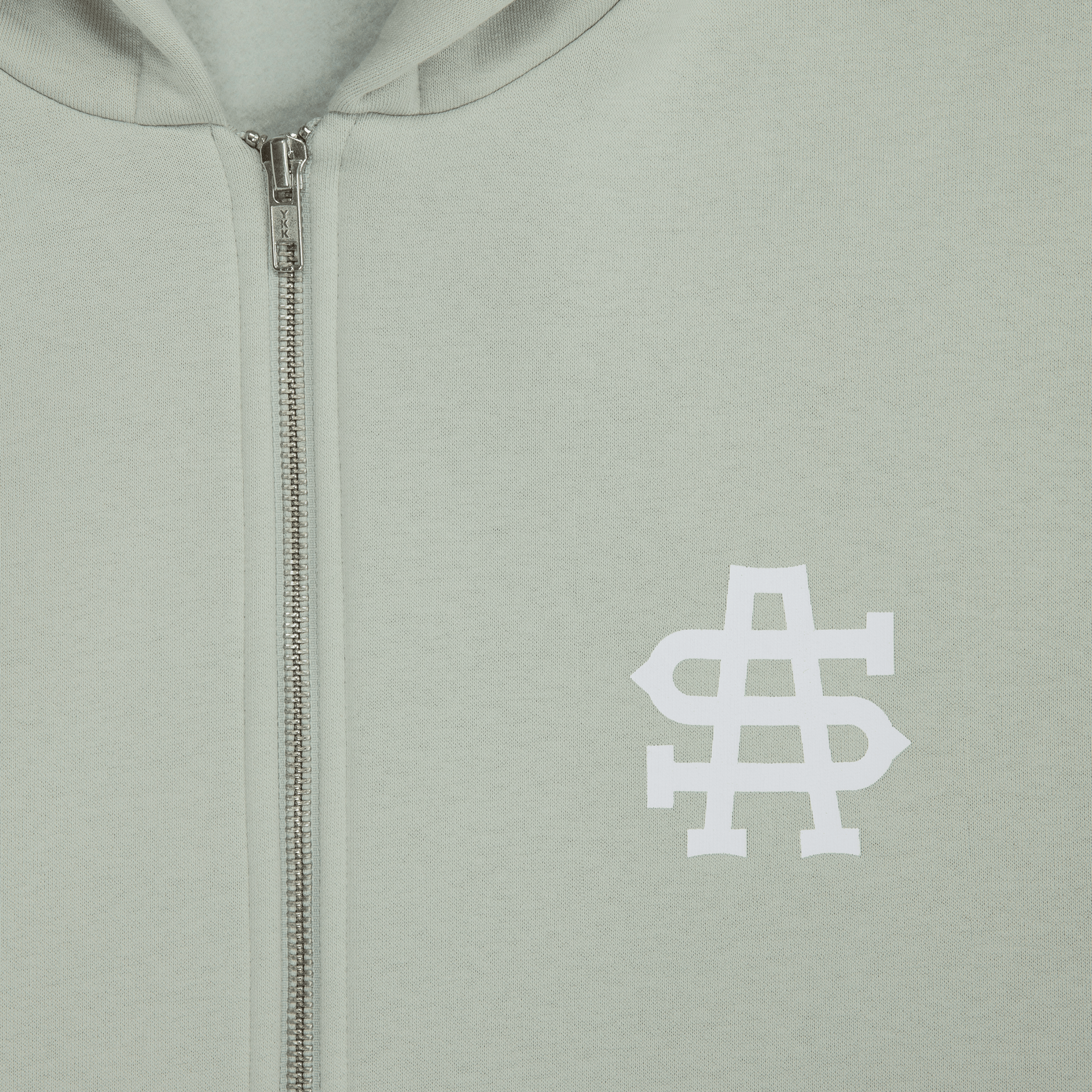 SA Mini Logo Zip-Up Hoodie [Khaki]