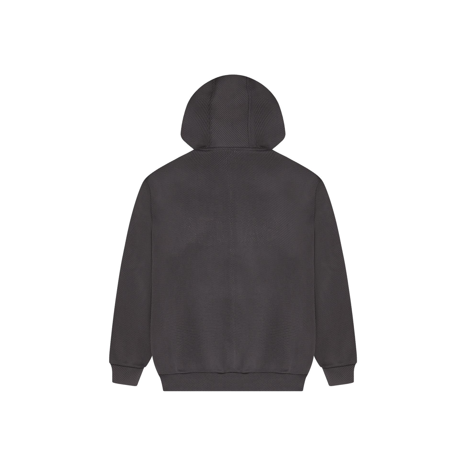 Mesh Zip-Up Hoodie [Grey]