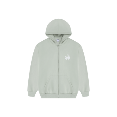 SA Mini Logo Zip-Up Hoodie [Khaki]