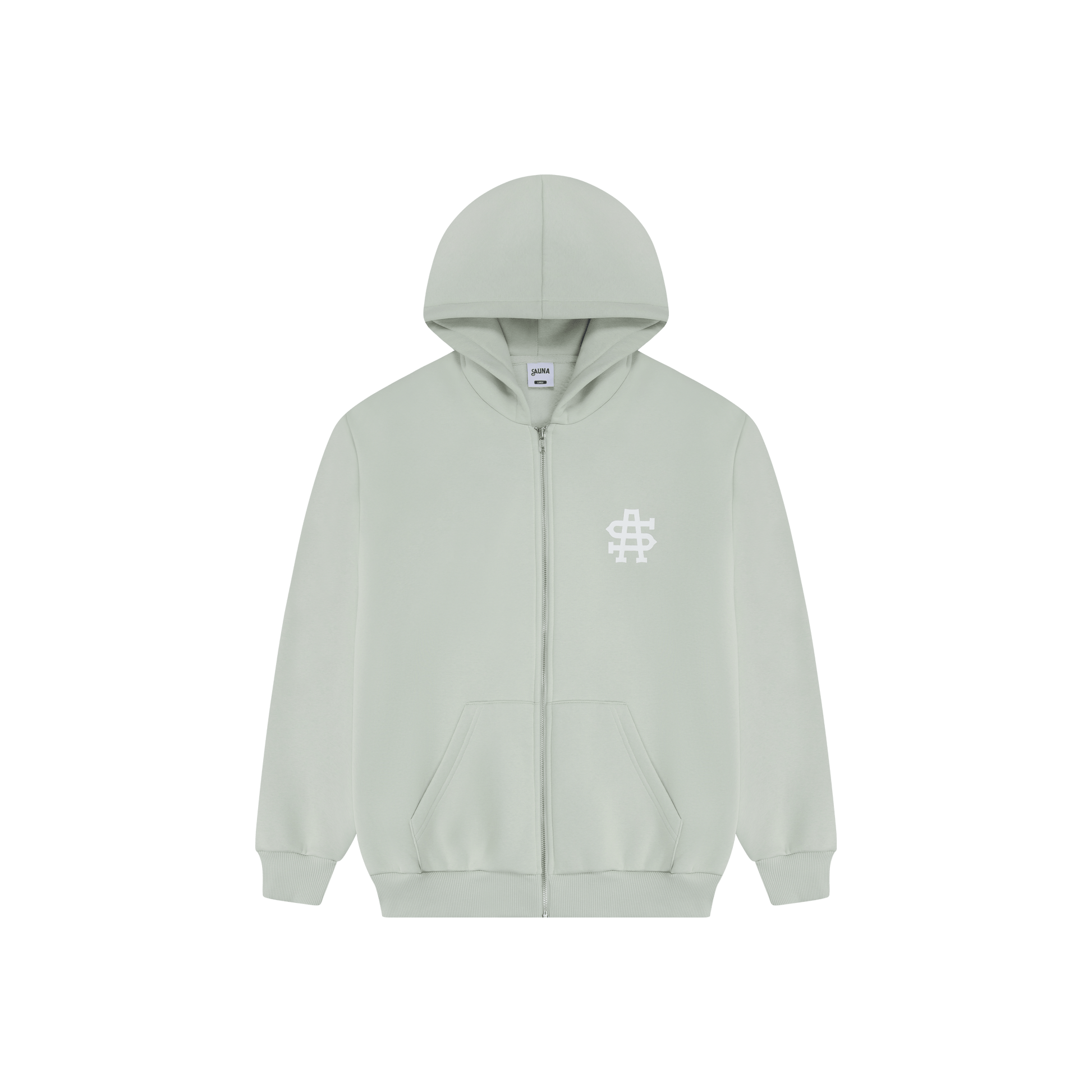 SA Mini Logo Zip-Up Hoodie [Khaki]