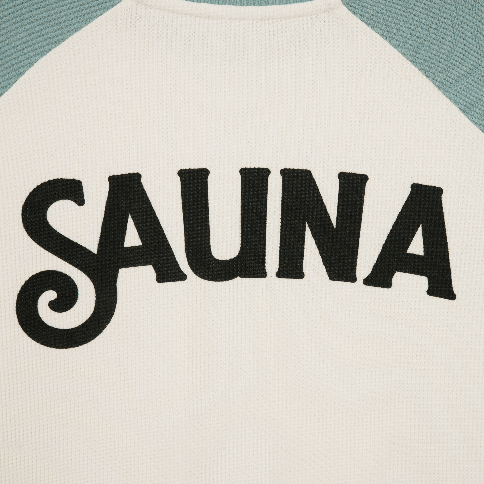 Raglan Waffle L/S Tee [Light Blue]