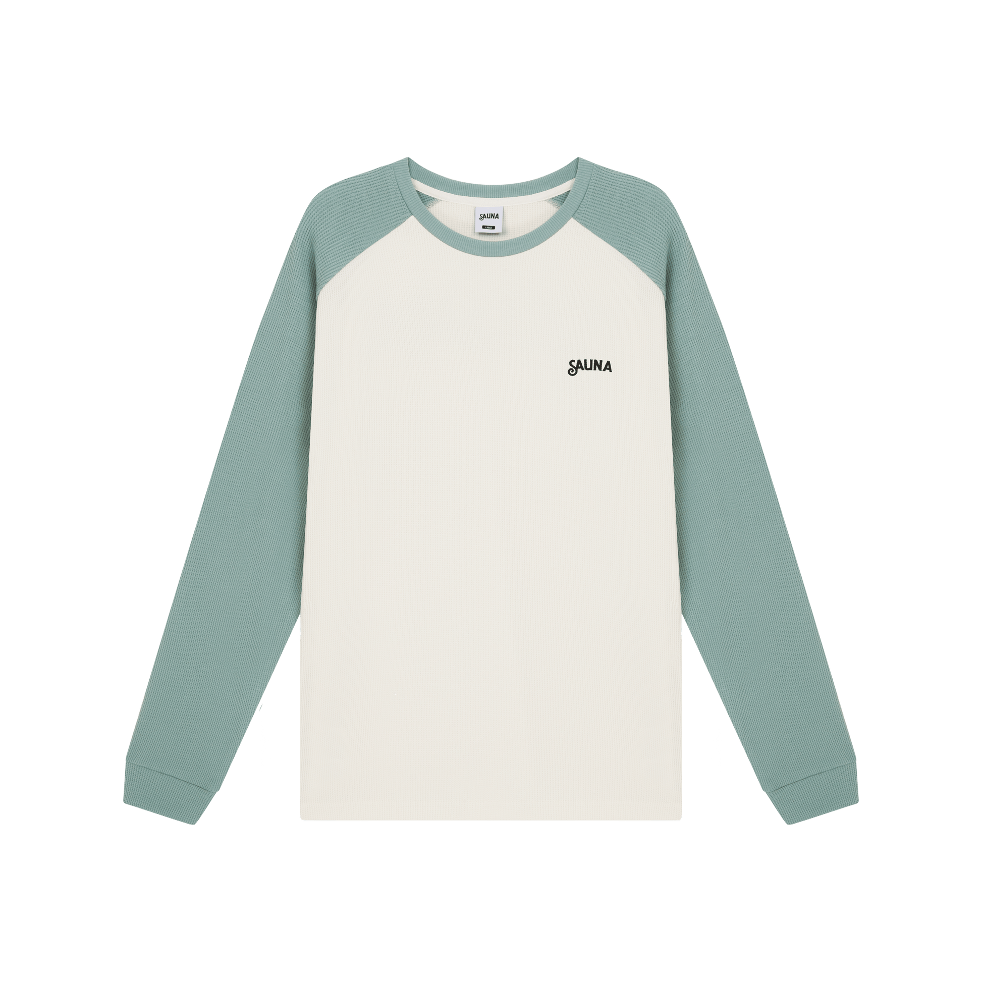 Raglan Waffle L/S Tee [Light Blue]