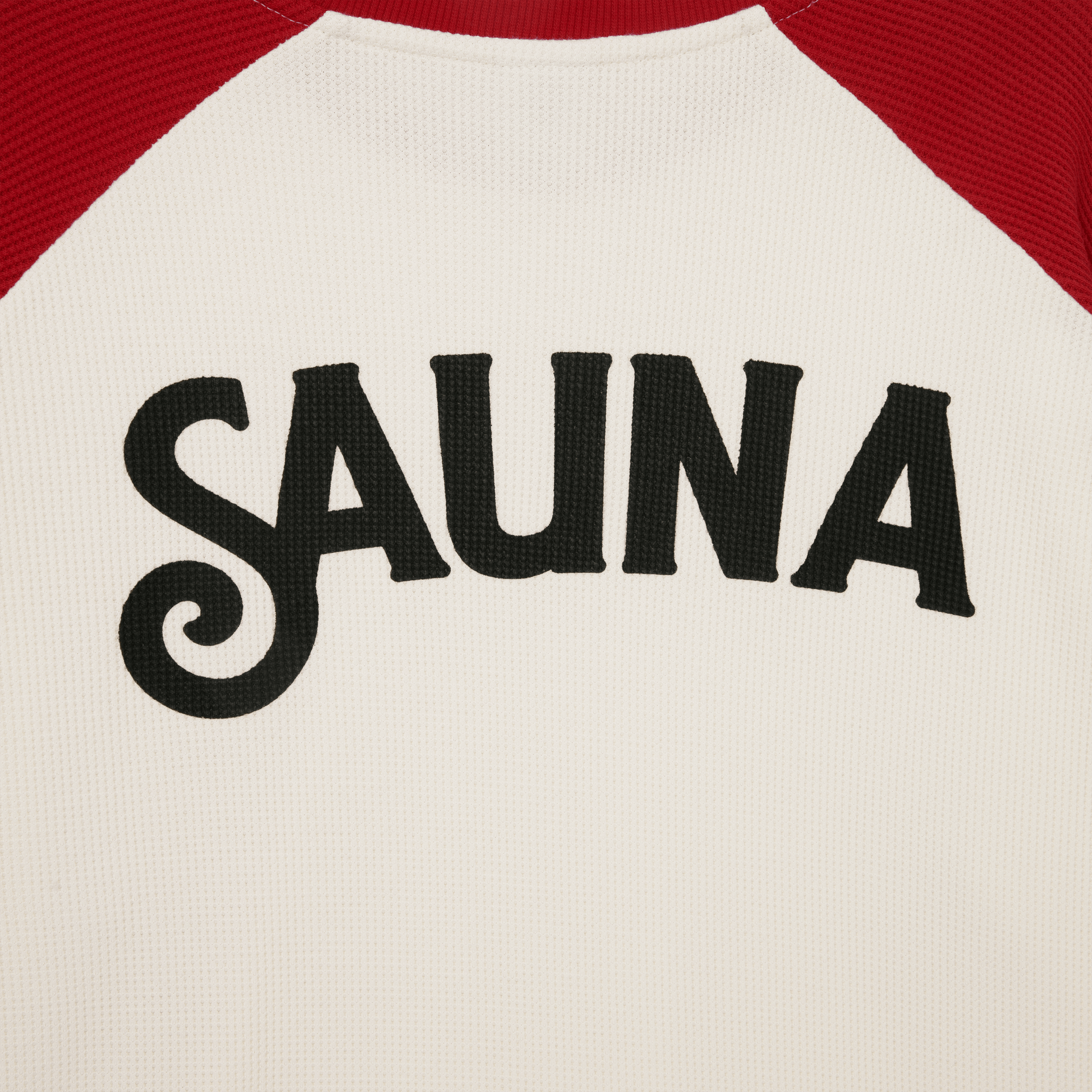 Raglan Waffle L/S Tee [Red]