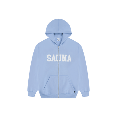 College Zip-Hoodie [Light Blue]