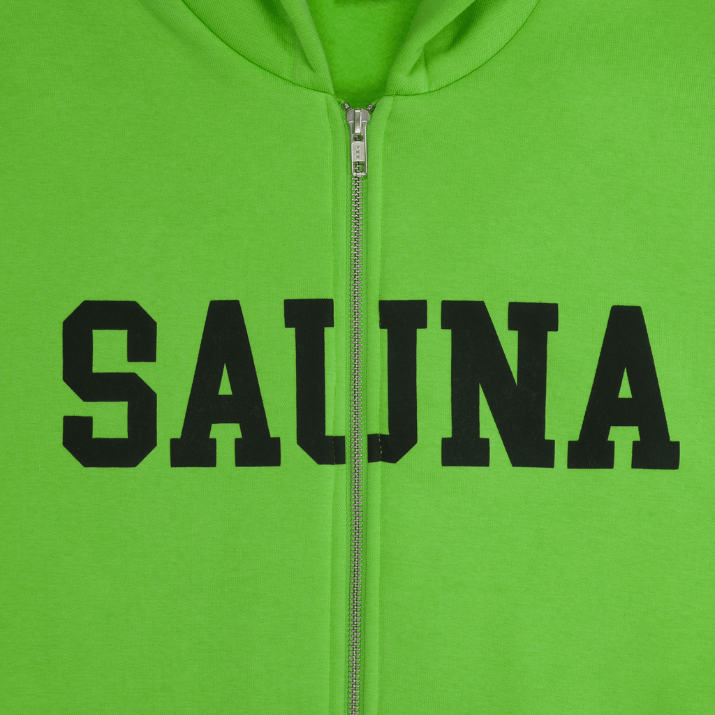 College Zip-Hoodie [Lime Green]