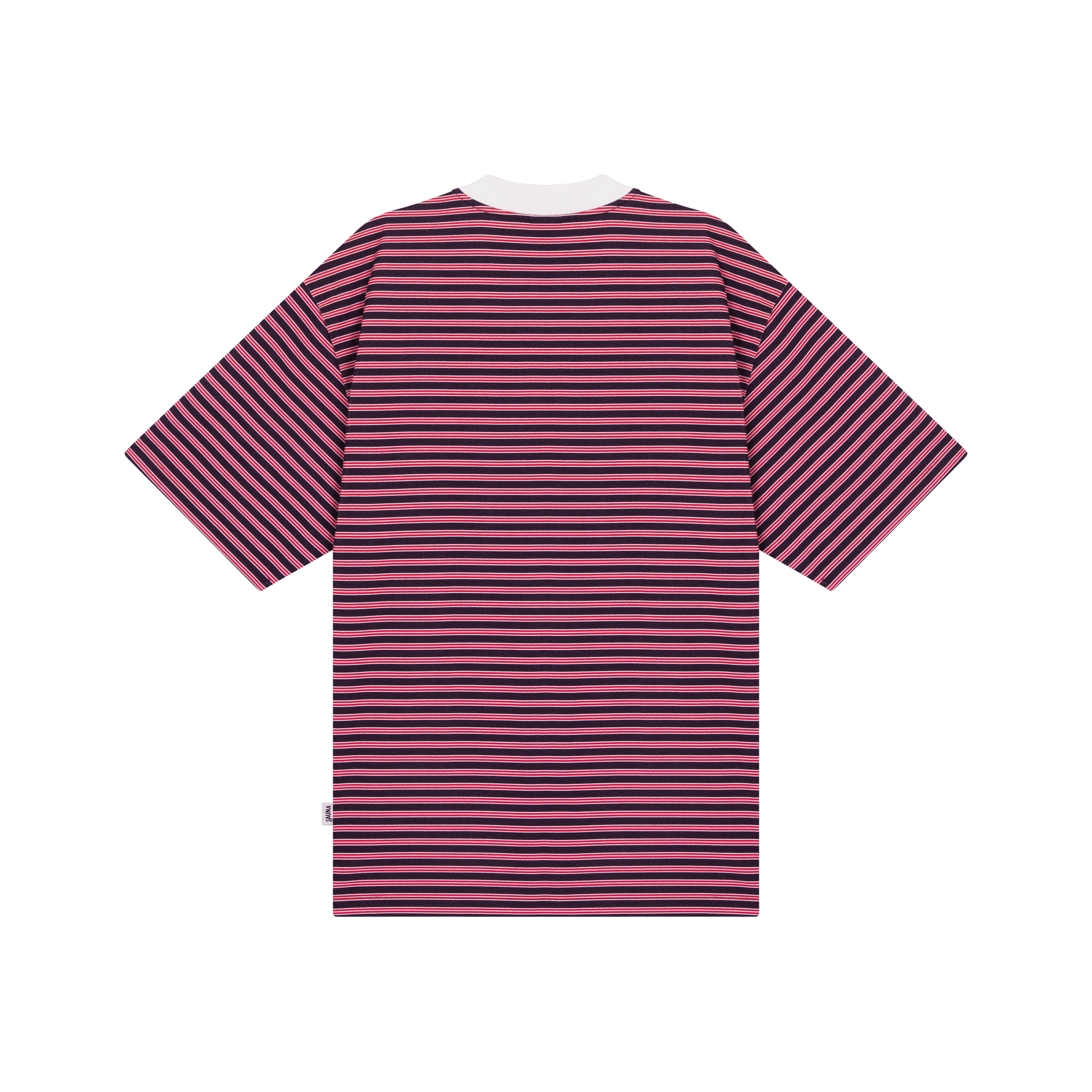 Retro Polo Shirt [Striped Pink]