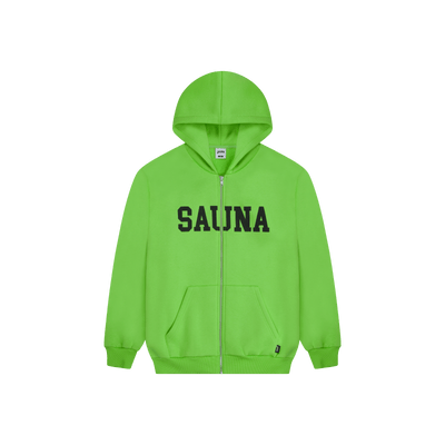 College Zip-Hoodie [Lime Green]