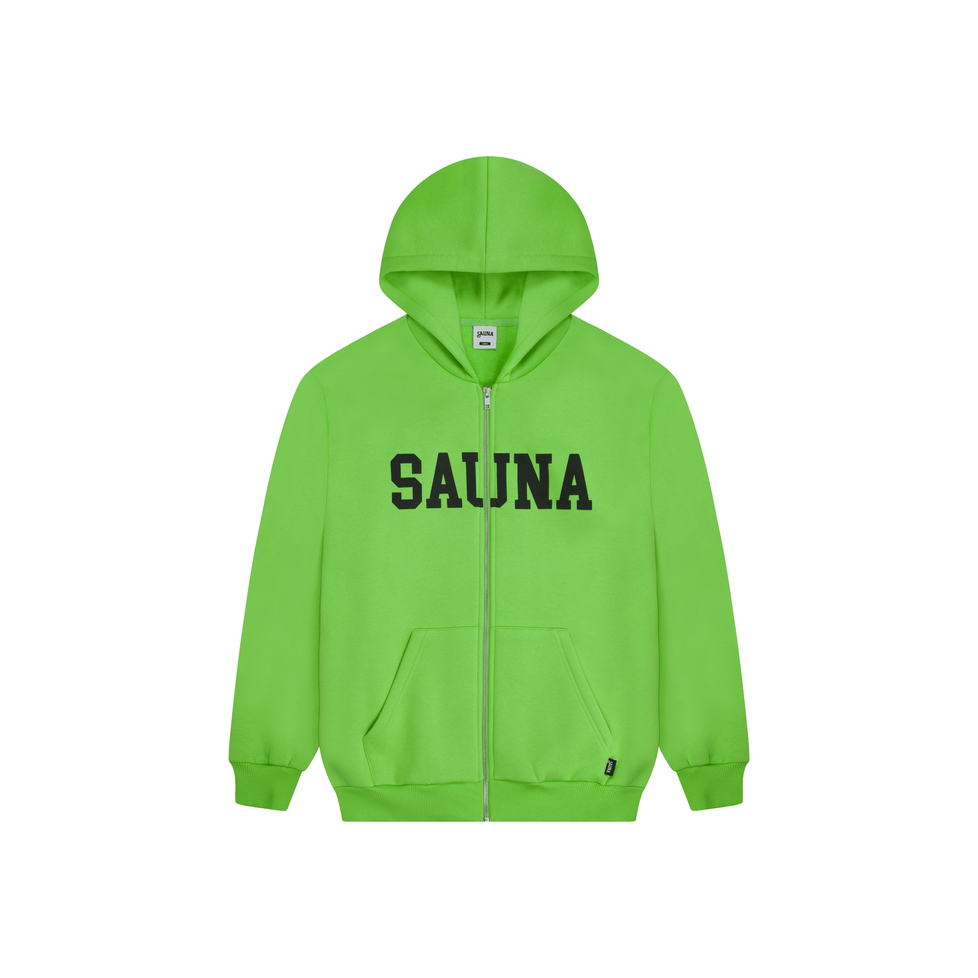 College Zip-Hoodie [Lime Green]