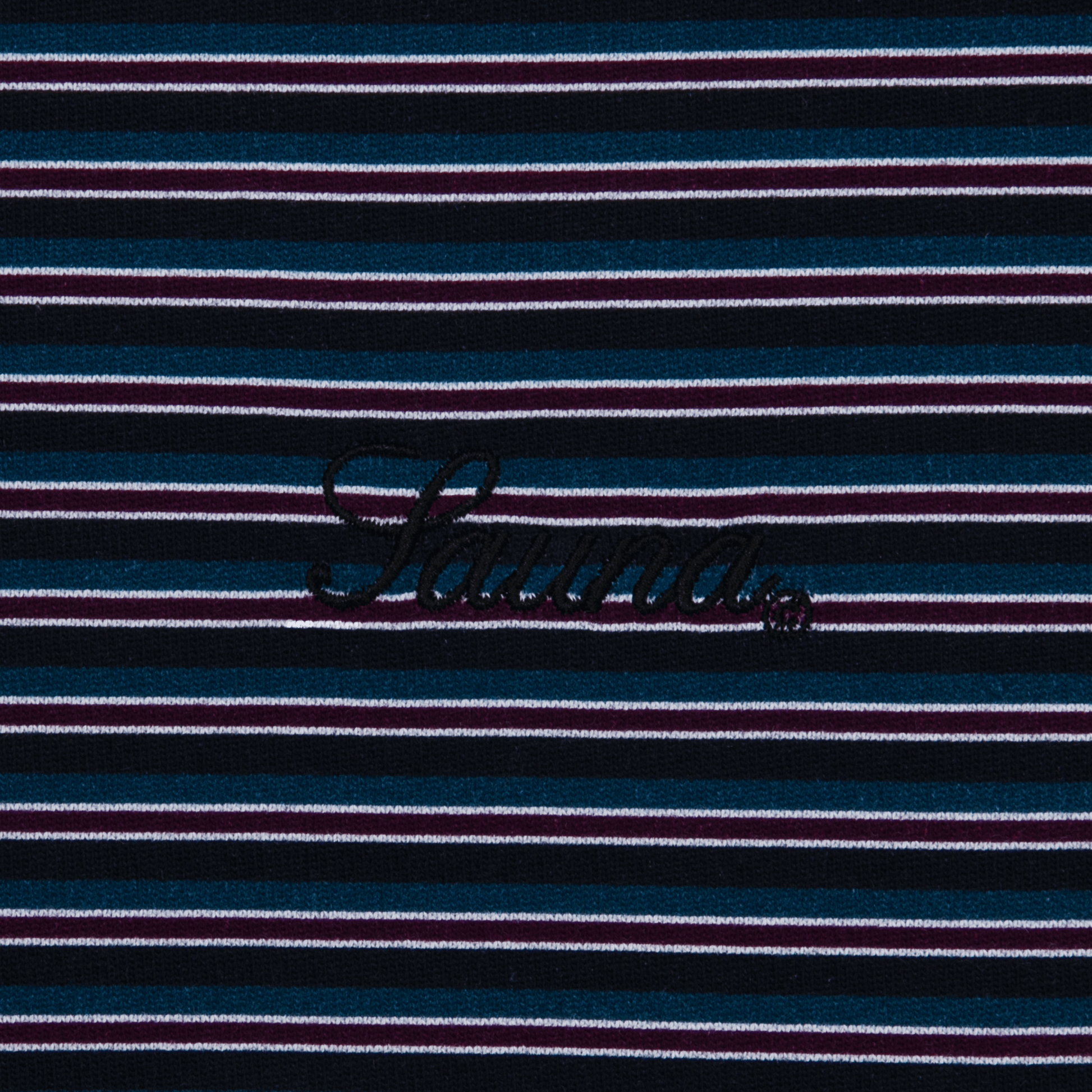 Retro Polo Shirt [Striped Blue]