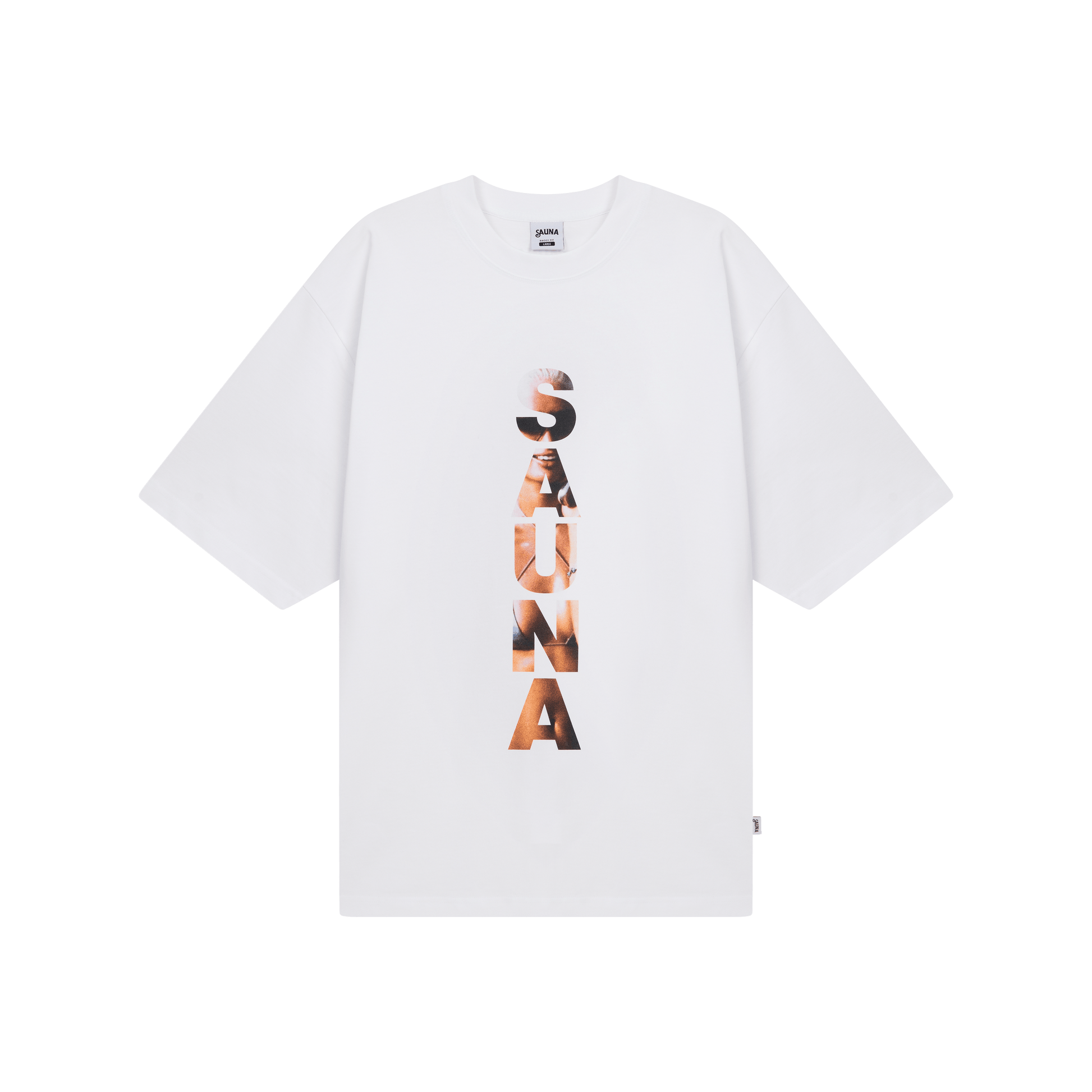 Vertical Girl Tee [White]