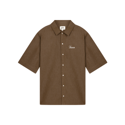 Denim Workwear Shirt [Brown]