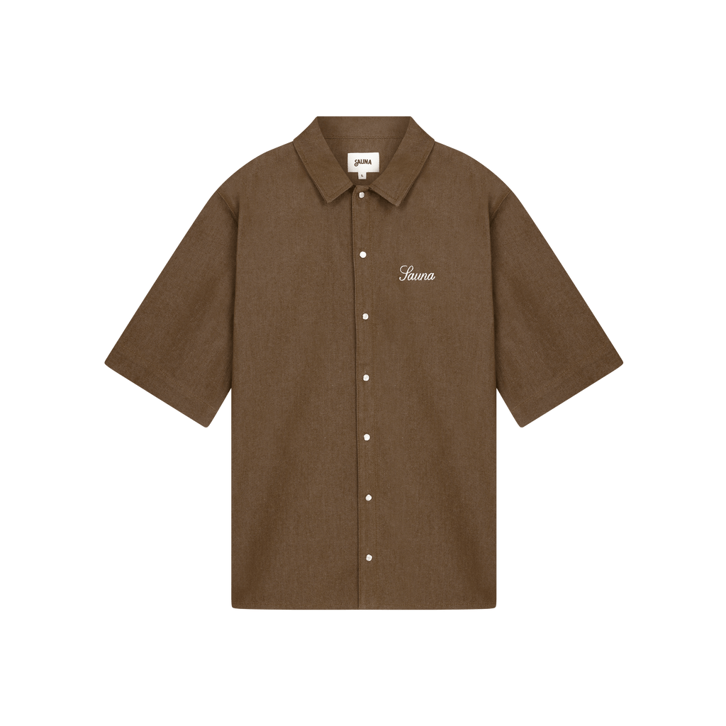Denim Workwear Shirt [Brown]
