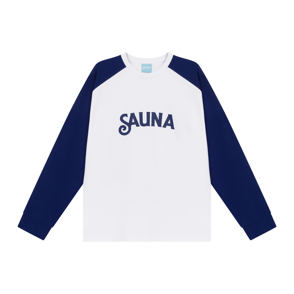 L/S Tee [Navy/White)