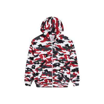Classic Zip-Hoodie [Red camo]