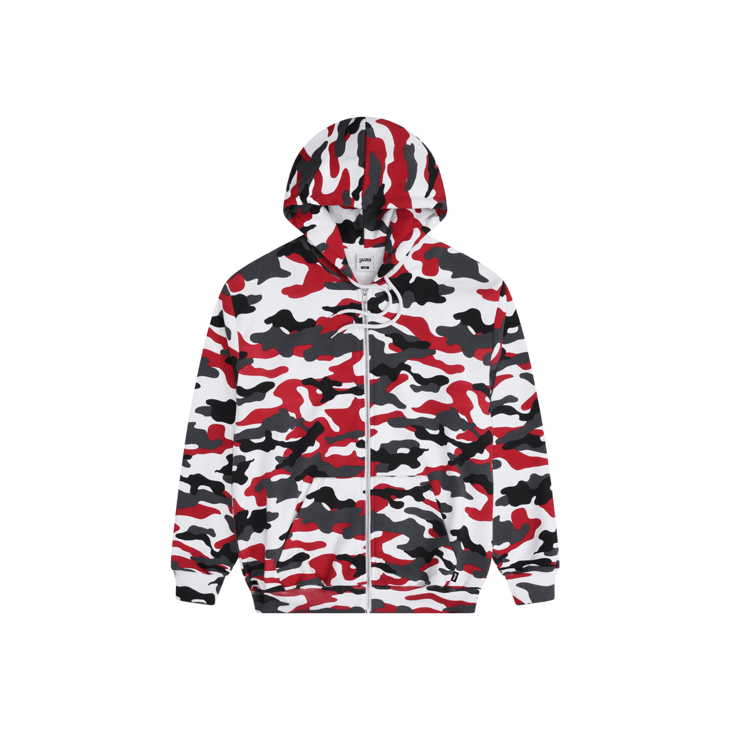 Classic Zip-Hoodie [Red camo]