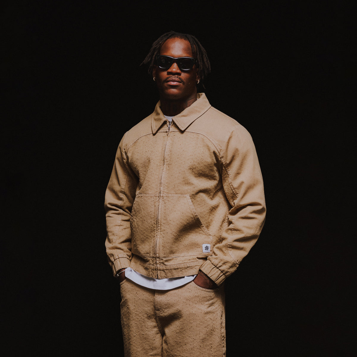 Work Cotton Jacket [Beige]