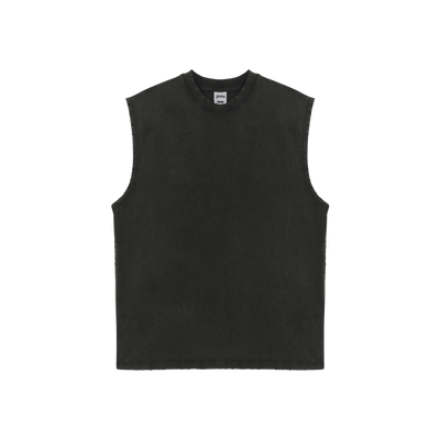 Sleeve Less Star Tee [Washed Black]