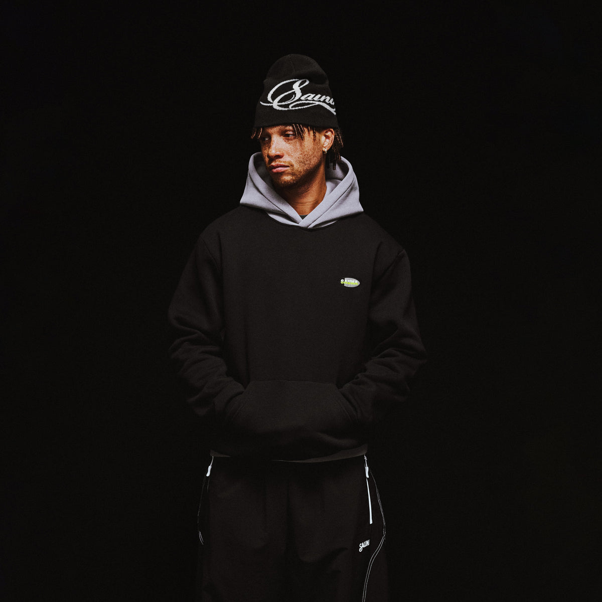 Two Tone Hoodie [Black/Grey]