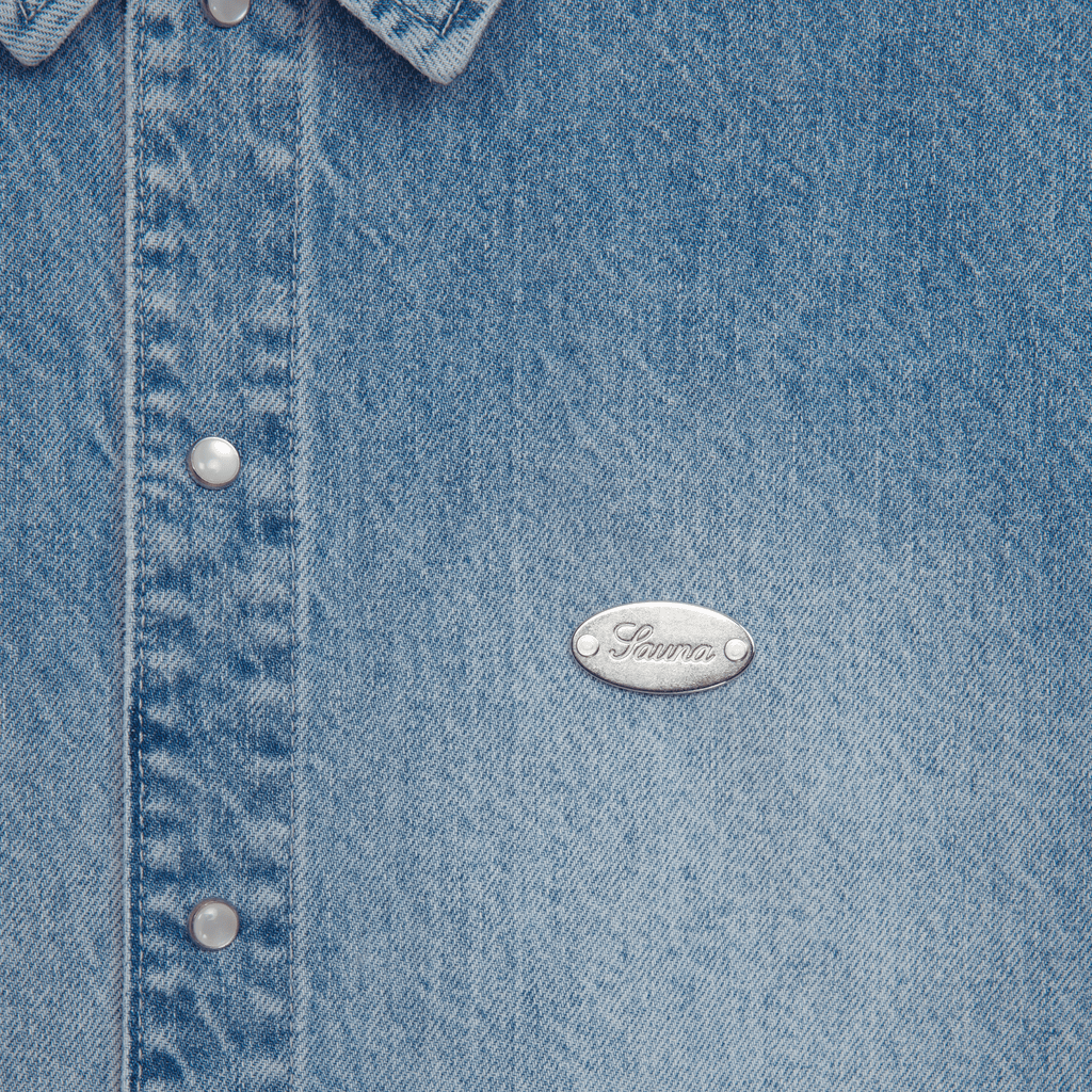 Denim S/S Shirt [Light Blue]