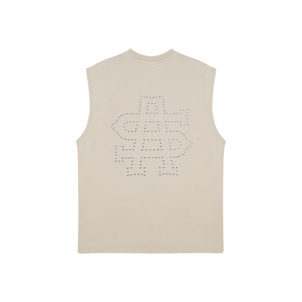 Sleeve Less Star Tee [Off White]